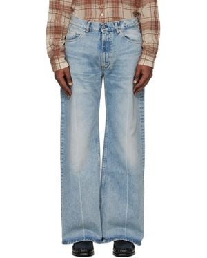 Hope Low-Waist Wide-Leg Jeans - Blue