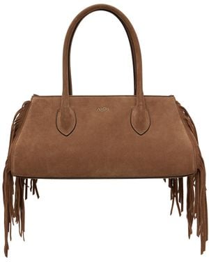 Amiri Suede Fringe Honey 40 Shoulder Bag - Brown