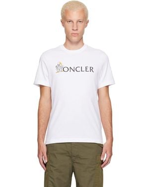 Moncler Logo Cotton T-Shirt - White