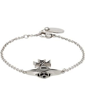 Vivienne Westwood Ribbon Bas Relief Bracelet - Black