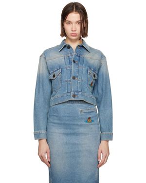 Vivienne Westwood ブルー Marlene クロップド デニムジャケット