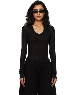 Entire studios Circle Neck Bodysuit - Black