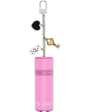 Marc Jacobs ピンク 'The Charm Lipstick Case' キーホルダー - ブラック