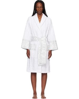 Versace 'I Heart Baroque' Bathrobe - White