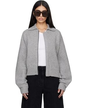 Entire studios Marla Bomber Cardigan - Gray