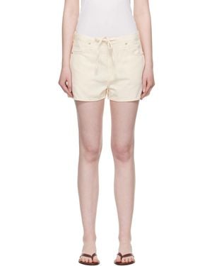 Rag & Bone Off- Featherweight Nolan Drawstring Denim Shorts - Multicolour