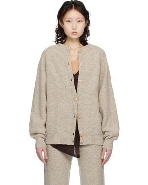 Baserange トープ Soar カーディガン - ナチュラル