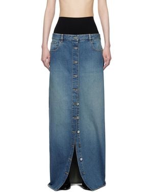 Alaïa Denim Skirt - Blue