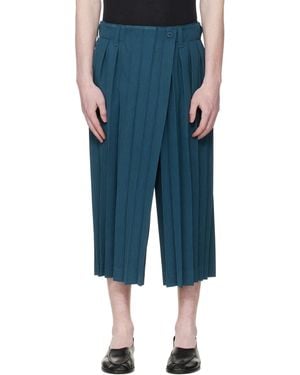 Homme Plissé Issey Miyake Edge Ensemble Trousers - Blue