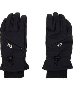 Y-3 Padded Gloves - Black