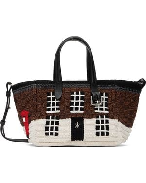 JW Anderson ブラウン ミニ 'House' ベルト バッグ - ブラック
