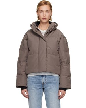 Canada Goose Taupe Grandview Cropped Down Jacket - Brown