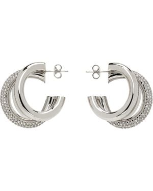 Rabanne Open Hoop Earrings - Metallic