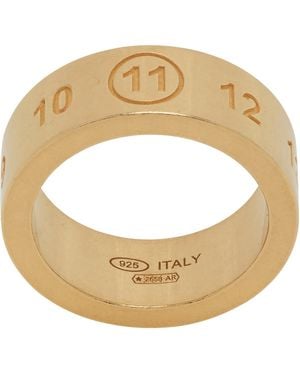 Maison Margiela Number Reference Ring - Metallic