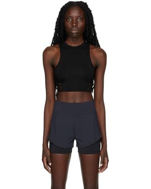 Rui Ssense Exclusive Cut-Out Cropped Tank - Black