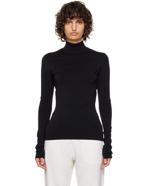 Givenchy Col roulé noir à découpe