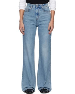 Ami Paris Cotton Flare Fit Jeans - Blue