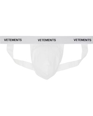 Vetements Logo Jockstrap - White