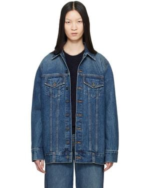 KHAITE Ross Oversized Jacket - Blue
