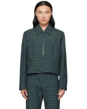 Kiko Kostadinov Kraner Cropped Blouson Jacket - Black