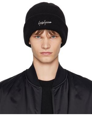 Yohji Yamamoto Y-3 Kuro Knitted Beanie - Black