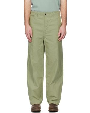 Visvim Ex Wide Chino Pants - Green