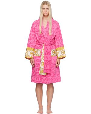 Versace I Heart Baroque バスローブ - ピンク