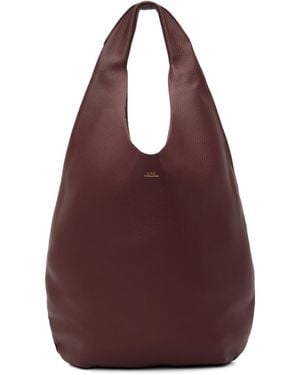 A.P.C. Burgundy 'Le Neige' Bag - Red