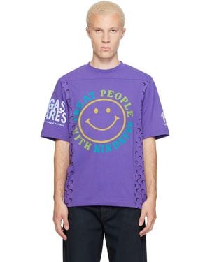 Marine Serre Regenerated Graphic Jersey Ss T-Shirt - Purple