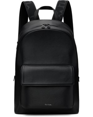 Paul Smith Logo Stamp Backpack - Black