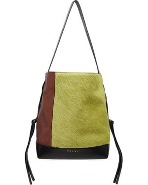 Marni Leather Pod 2.0 Small Bag - Green