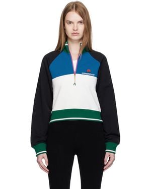 CASABLANCA マルチカラー Colorblock ハーフジップ スウェットシャツ - ブルー