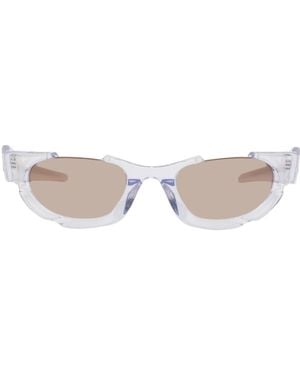 Feng Chen Wang Lunettes De Soleil Phoenix Bleues Exclusives À Ssense - Noir