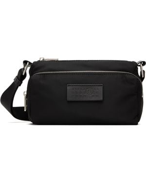 MM6 by Maison Margiela ブラック ナイロン ポケット クロスボディバッグ