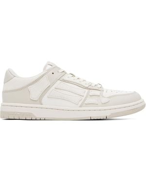 Amiri Off- Skel-Top Low Sneakers - White
