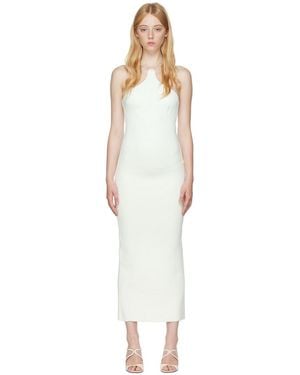 Hervé Léger White Ottoman Midi Dress - Black