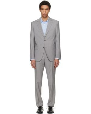BOSS Slim-Fit Virgin Wool Suit - Black