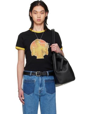 Lu'u Dan Bruce Lee X Lựu Đạn Ringer T-Shirt - Black