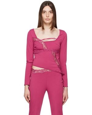 Vaillant Ssense Exclusive Asymmetric Blouse - Pink