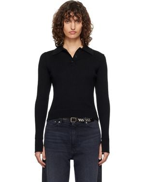 mfpen Partial Placket Polo - Black