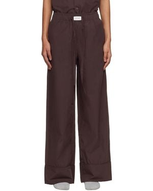 Entire studios Pyjama Lounge Trousers - Brown