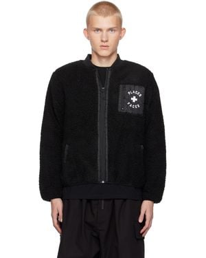 PLACES+FACES 'P+F' Sherpa Jacket - Black