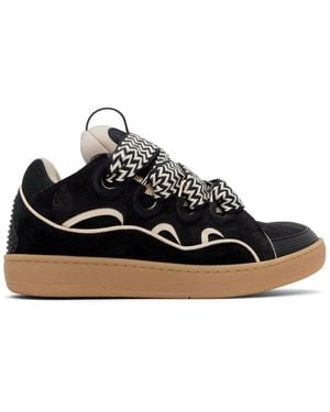 Lanvin Ssense限定 ブラック Curb レザースニーカー