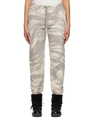 Moncler Genius 4 Moncler Hyke Grey Printed Lounge Trousers - Natural