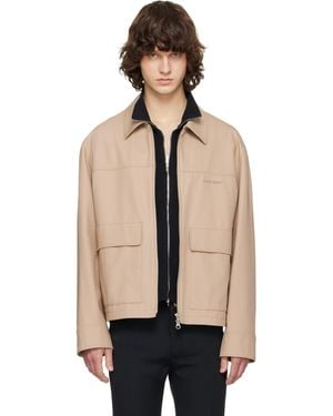 Courreges 2-Pocket Zipped Cotton Jacket - Black