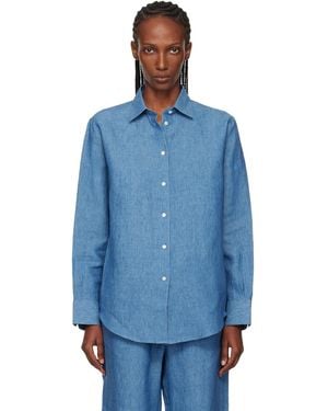 Rohe Classic Chambray Shirt - Blue