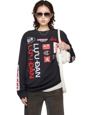 Lu'u Dan Oversized Long Sleeve T-Shirt - Black