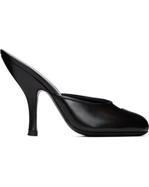 Jude Date Mule Heeled Sandal - Black