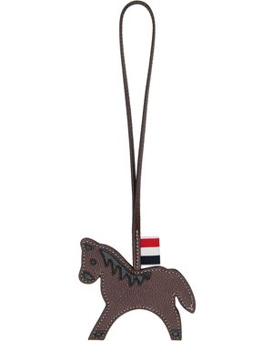 Thom Browne Horse Bag Charm - Black