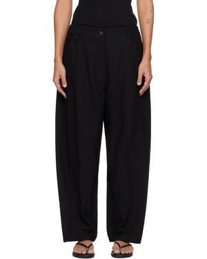 LE17SEPTEMBRE Oblong Trousers - Black